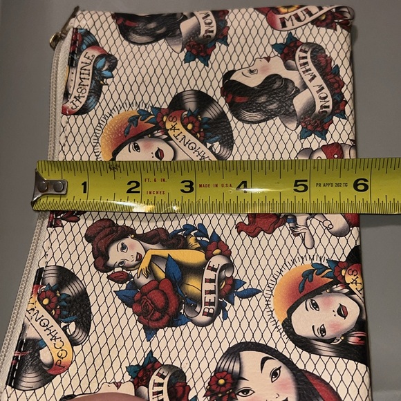 NEW Disney princess Ariel Belle SnowWhite Mulan Pocahontas Jasmine wallet makeup - Picture 16 of 17